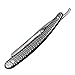 Men’s Professional Straight Edge Sharp Shaving Razor Carbon Steel 3” Blade Black White Checked Handle
