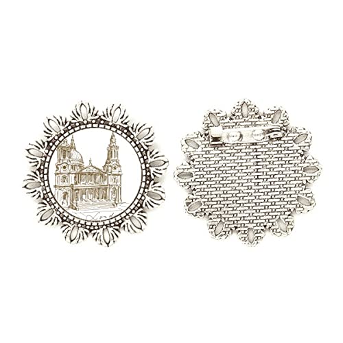 Broche de plata flor de San Pablo un regalo único inspirado en la catedral