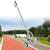 Máquina de señalización de carreteras, máquina de rayas de estacionamiento con ruedas, dibujo de líneas preciso para pavimento, césped y césped, compatible con cualquier pulverizador sin aire para