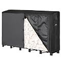 Himal 6ft Waterproof Firewood Rack Cover, 600D Oxford Firewood Cover