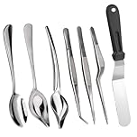 Culinary Specialty Tools, Professional Chef Plating Kit, 7 Piece Stainless Steel Set