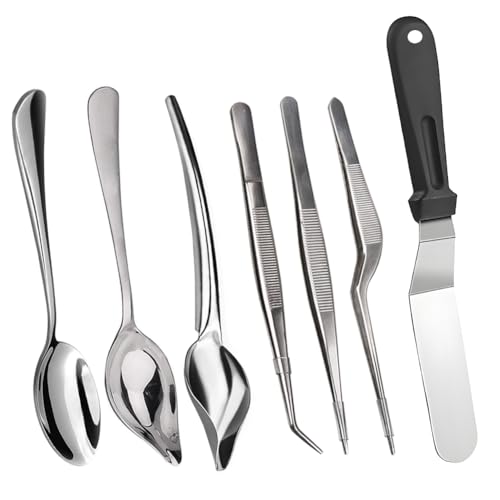 7 Piece Stainless Steel Culinary Specialty Tools Set for Professional Chefs and Home Cooks