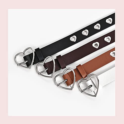 Gothic Belt Love Rivet Punk PU Belt Women's Jeans Buckle Belt Korean Women's Y2K Belt4