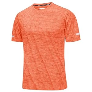 MAGCOMSEN Men’s Workout T Shirts Athletic Short Sleeve Crew Neck Tee Lightweight Dry Fit Running Gym Shirts