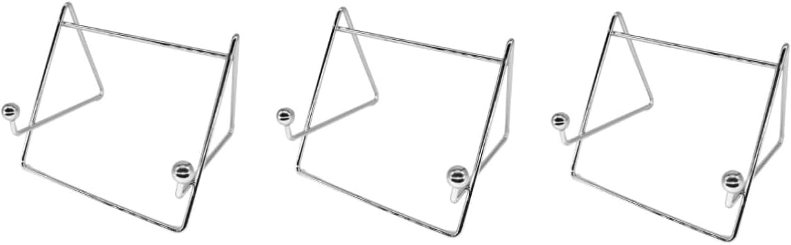 STOBAZA 3pcs Table Stands for Display Plate Holder Book Display Rack Picture Frame Stand Tablet Holder