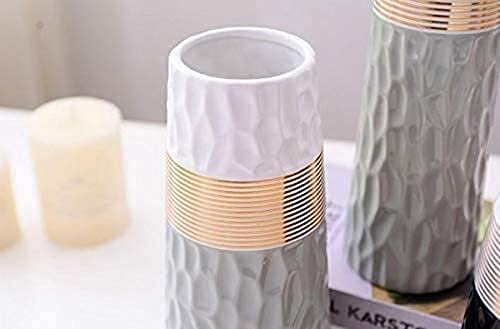 Vase céramique blanc Cratone pour sublimer votre table basse de salon - 3
