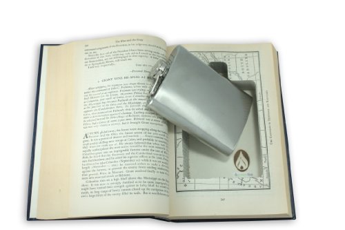 Sneakybooks Recycled Hollow Hidden Flask Book Diversion Safe, Pack Of 4 (Flask Included) #TOP1