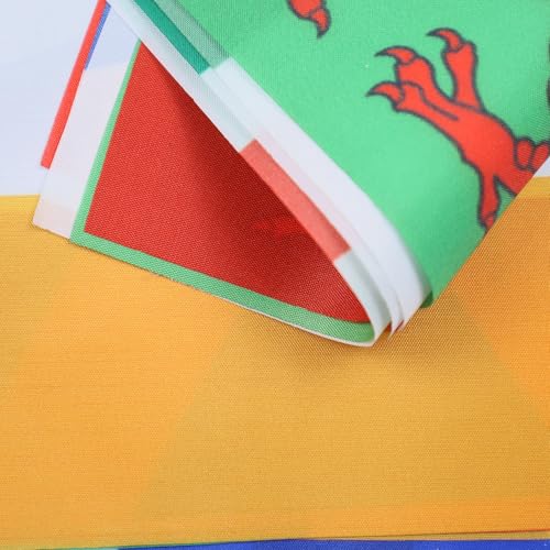 Image of AZ FLAG Rugby 6 nations Championship 6 meters BUNTING Flag 18 flags 9'' x 6'' - Rugby cup STRING flags 15 x 21 cm