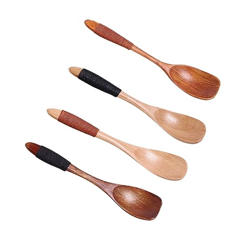 Cabilock Handmade Solid and Girls Teaspoon Set Honey Sugar Soup Spoons for Toddlers Infants