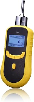 Portable Hydrogen Gas Detector H2 Gas Leak Alarm Gas Monitor with Sound Light and Alarm 0-500ppm, Data Logging