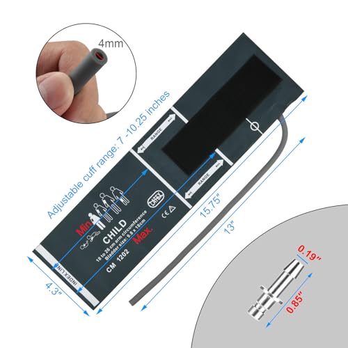 image for Cosmos Blood Pressure Monitor Replacement Cuff with Metal Air Hose Con