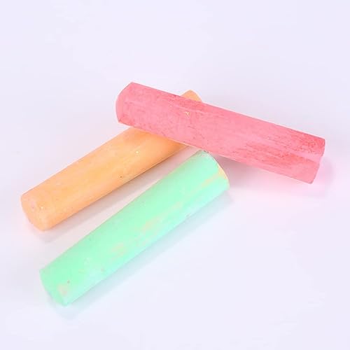 Miniatura 3 de ibasenice Pizarra de dibujo colorida, 20 unidades, pizarra no tóxica, para la escuela, la oficina, acera, al aire libre, tiza redonda, para la