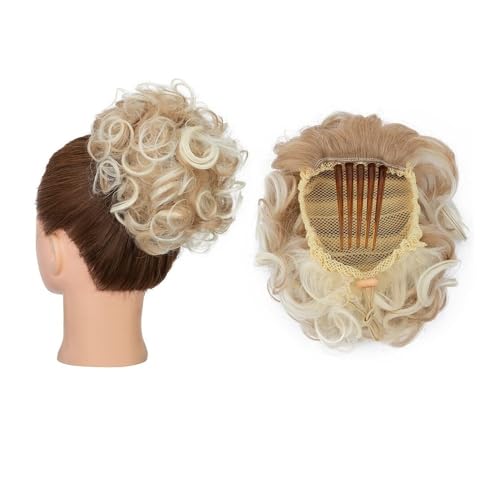 �t�F�C�N�o���w�A ���b�V�[�J�[���[�w�A�o���Y �����h���[�X�g�����O�o���Y �w�A�s�[�X �R�[���N���b�v �|�j�[�e�[�� �w�A�G�N�X�e���V����(Ash Blonde mix Bleach Blonde)