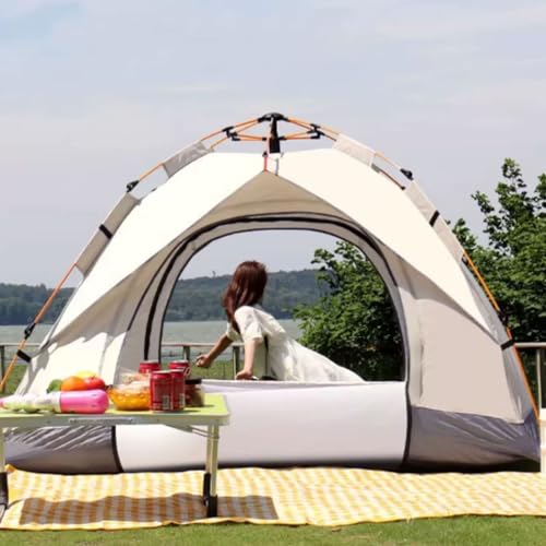 Carpa automática portátil para camping de poliéster y fibra miniatura 3