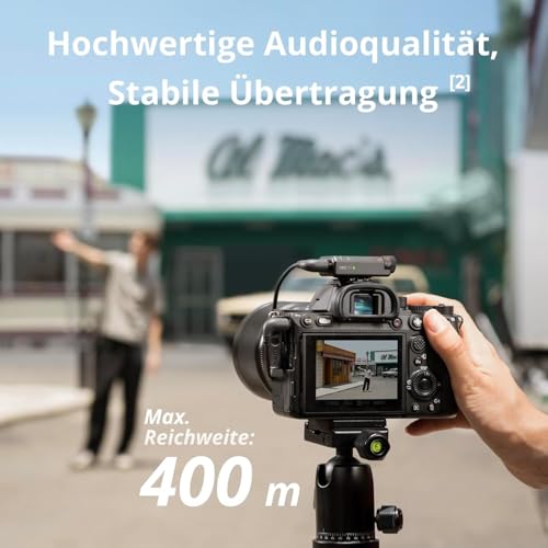 Image of DJI Mic Mini (2 Transmitters + 1 Receiver + Charging Cradle), Ultra Light, Detailed Audio, 48 Hours Use, Noise Cancelling, Auto Limit, Wireless Microphone /iPhone /Android, Vlog, Streaming
