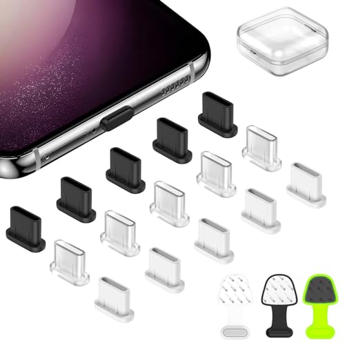 10x Transparente USB-C Staubschutzstecker – Silikonabdeckung Für Smartphone-Ladeanschluss