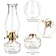 2 Pcs Petroleumlampe Öllampe Laterne Metall Glas Drehfassung Retro-Öllampe Innen Outdoor Spiegelkerosenlampe Innenbereich Winddicht Öllampe Antike Vintage Notlicht Transparentes Kerosinlaterne