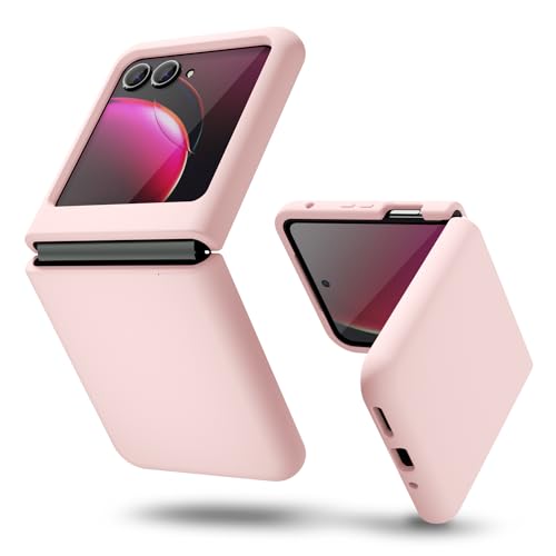 Coque silicone Motorola Moto Razr Plus 2023 souple rose sable fine