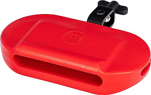 Meinl Percussion Block with Adjustable Mount, Low Pitch – NOT MADE IN CHINA – For Perc Rigs, Drum Set or Marching Band, TWO-YEAR WARRANTY (MPE4R)