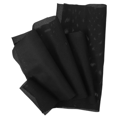 NUOBESTY 5 Pack Cross Stitch Fabric Soft Cotton Embroidery Meshes for DIY Garments Tablecloths Handbags Convenient to Use Large Design