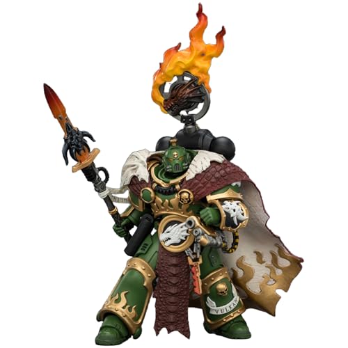 JOYTOY Warhammer 40k Salamanders 1/18 Action Figure Salamanders Vulkan Hestan the Forgefather Collectible Gifts Toys for Kids 15+ and Adults 4.92-inch Pre-Order