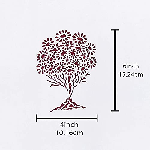 Image of LINENWALAS Cotton Solid Linen Textured Doors Hangs Elegantly with Back Loops Curtains (4.5ft x 8.5 ft, Maroon Tree), Set of 2