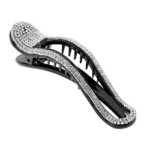 Fancyes 2x Elegante Cristal de Garra Headwear