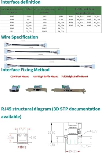 Image of M.2 A E Key to 2.5 Gigabit Ethernet Module, in-tel i225 i226 2.5G Ethernet Server NIC,10 /100 /1000 /25000 Mbps RJ45 LAN, Multi-Gigabit M.2 Network Card, Support 2230 (20CM, i226 M.2 A+E Key)