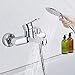 Produktbild BONADE Badewannenarmatur mit Handbrause 3 Strahlarten Einhand-Wannenbatterie wannenarmatur inkl. Wandhalterung Duschsystem Duscharmatur Wasserhahn für Badwannen Dusche Chrom