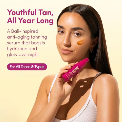 Coco & Eve Anti-Aging Tanning Serum – Selbstbräuner für das Gesicht mit Feuchtigkeitspflege für einen sanften Glow. Natürlicher Bronzer mit… – Ansicht 2