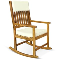 Casaria® Schaukelstuhl Gartenstuhl Holz...