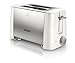 Produktbild Philips HD4825/00 Zwei-Schlitz Toaster Auftau, Röst und Aufwärmfunktion, 800 W Edelstahl, weiß