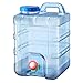 ProsperveilUK Wasserkanister,5-22 L Wasserbehälter mit Hahn,Wassertank Camping mit Griffen,Wasserspender mit Wasserhahn,Trinkwasserkanister Camping,Getränke Wasserkanister,Lebensmittelecht (20 Liter)