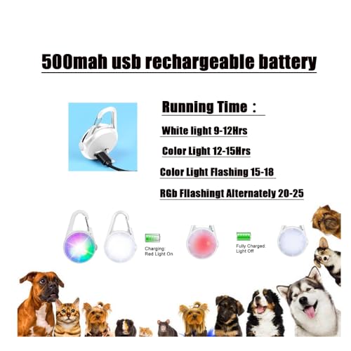 Smhddp 4 Modes Dog Lights 2Pack Led For Night Walking, Ip68 Waterproof Dog Light thumb #4