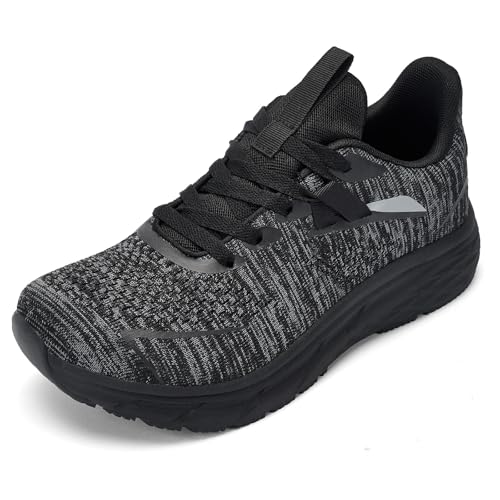 RUGSTAR Men's Wide Toe Box Running and Walking Shoes, Athletic Gym Tennis Cross-Training Shoes for Wide Feet, Non-Slip Workout Sneakers with Wide Width Design