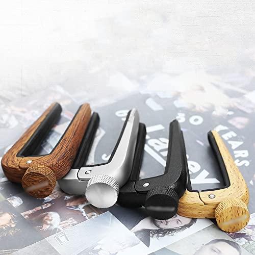 EXENXA Accueil Instrument de Musique Guitare Capo Flanger Universal Premium Alliage Capo Tune Clamp Trigger for Acoustic… - Les Beatles, Paul McCartney, John Lennon, RIngo Starr, George Harrison EXENXA Accueil Instrument de Musique Guitare Capo Flanger Universal Premium Alliage Capo Tune Clamp Trigger for Acoustic… – Image 4