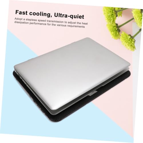 Base ajustable para laptop con ventilador 15.6 pulg negra miniatura 6