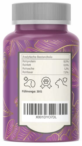 Adema Animal® - Calmidin Nahrungsergänzungsmittel zur Beruhigung für Tiere - Hochdosierte Baldrian Kapseln gegen Angst / innere Unruhe und Stress - Relax Kapsel für Hund und Katze - 60 Stk Presslinge