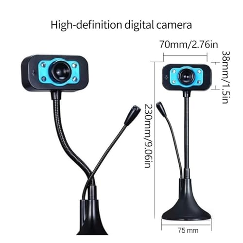 Webcam USB ordinateur de bureau caméra de table stable pour maison et dortoir - 6