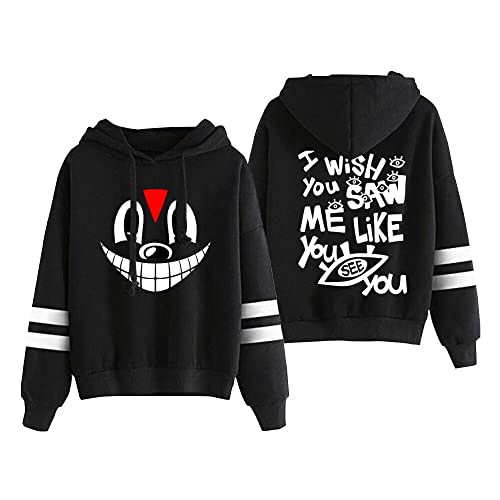 Lil Darkie I Wish Hoodie Unisex Parallel Bars Sleeve Sweatshirt Women Men Hip Hop Pullover Clothes