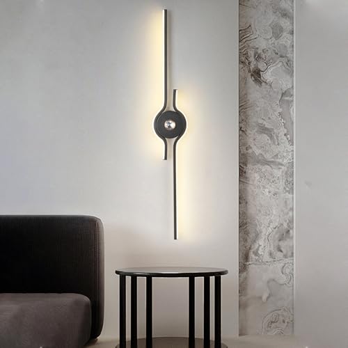 Apliques de pared LED interior modernos para iluminación lineal de pasillos 4