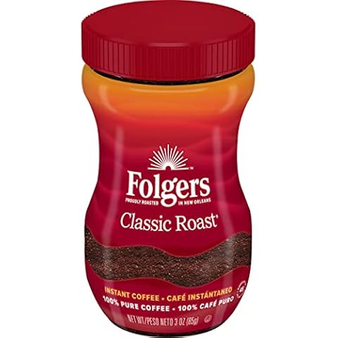 Folgers Instant Coffee Crystals, Classic Roast, 3 Ounce (SM) Cover