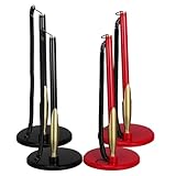 Housoutil Ensemble De 4 Stylos À Bille Avec Support Rond Et Chaîne Stylo De Signature Pour Bureau Mariage Et Réunion Socle Stable Pour Livre D'or Et Comptoir Professionnel