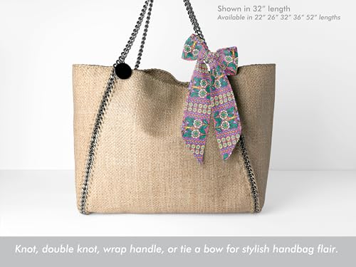 Liberty London Scarf -Choose Length - Lindsay Garden Pink William Morris Skinny Scarf Tie Headband, Handbag/Purse flair - Silky Tana Lawn Cotton - Choose Length3