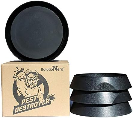 SolutioNerd Anti-Slide Bed Bug Trap with Rubber Base | 100% Chemical and Pesticide Free, Safe for All Ages | Protect Your Family from Bed Bugs by Pest Destroyer