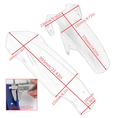 Motorrad Kotflügel Vorne Schlamm schutz für Tenere 700 2019-2025 Reifen Hugger Klappe Splash, Blau