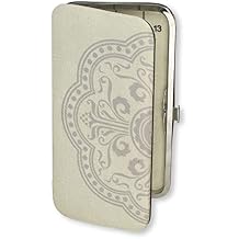 The Beadsmith Two Sided Magnetic Needle Case Basic Elements 6.25 x 3.25 x .75, Snap Closure, One Side Printed with Needle Sizes Keep Your Needles Organized and in One Place