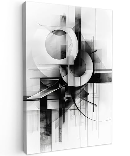 MuchoWow© Bild auf Leinwand 40x60 cm Schlafzimmer Bilder Badezimmer Wand Deko Wohnzimmer Moderne Wanddeko Bilderwand Geschenk Abstrakt - Kunst - Modern - Schwarz und weiß MuchoWow© Bild auf Leinwand 40x60 cm Schlafzimmer Bilder Badezimmer Wand Deko Wohnzimmer Moderne Wanddeko Bilderwand Geschenk Abstrakt - Kunst - Modern - Schwarz und weiß
