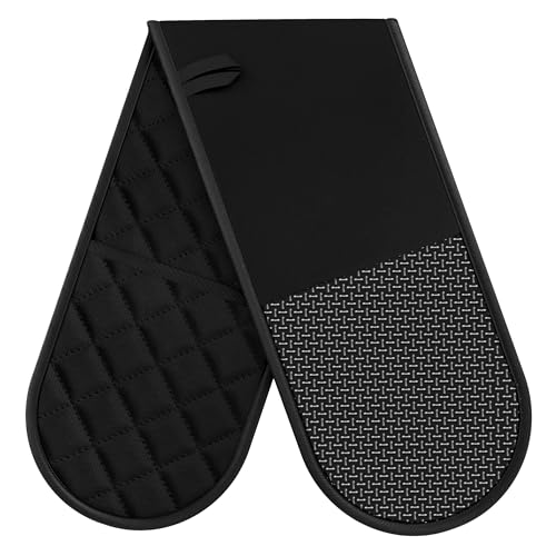 Oven Gloves Heat Resistant 500 Anti-Slip Silicone Oven Glove for Cooking