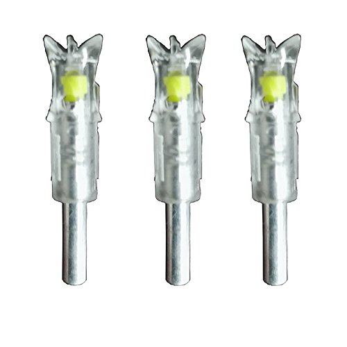 UP100 6PCS Automatically Led Arrow Nocks for Aluminum Crossbow Arrows ID .297-.302